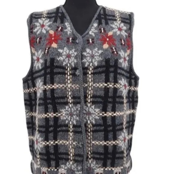 Laura Ashley Vintage Sweater Vest Medium - Picture 6 of 9